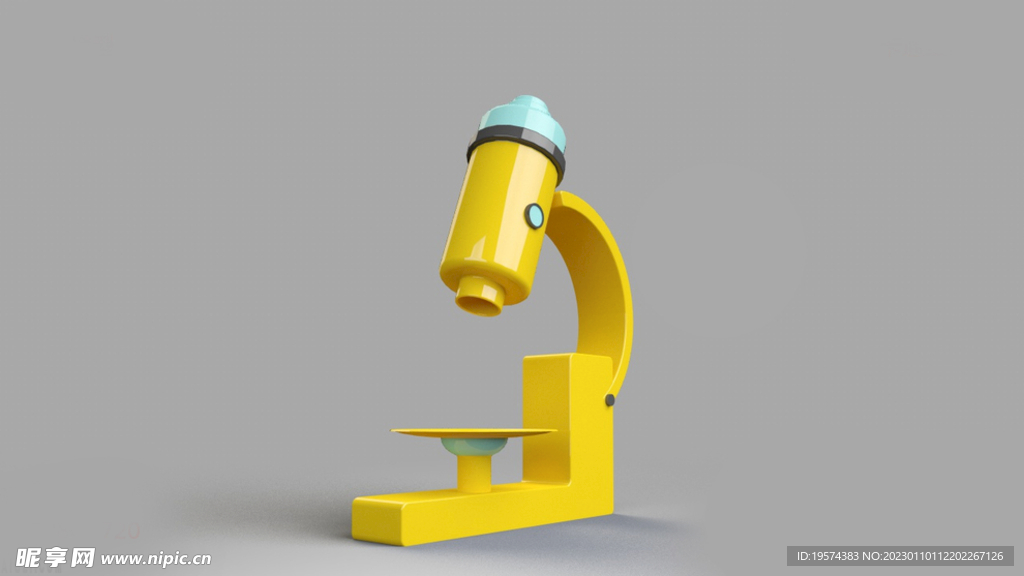 C4D模型显微镜