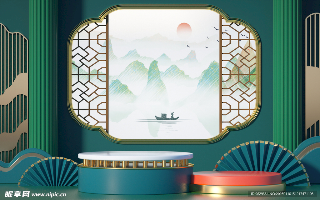 国风产品背景