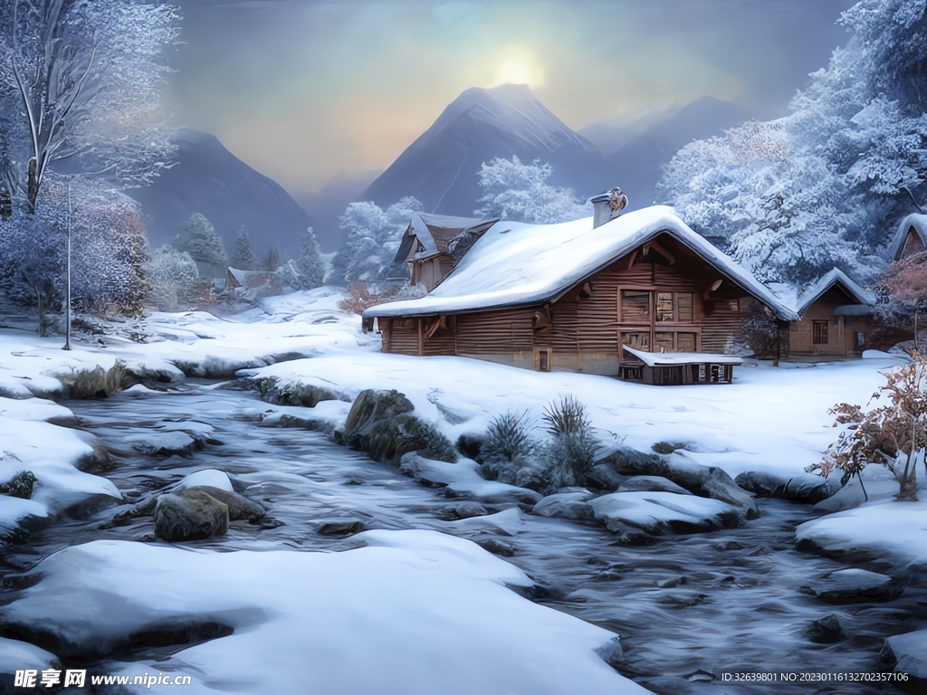 雪景插画