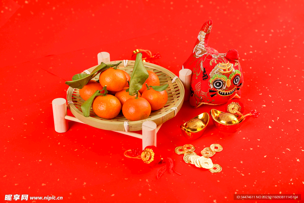 新年橘子红包