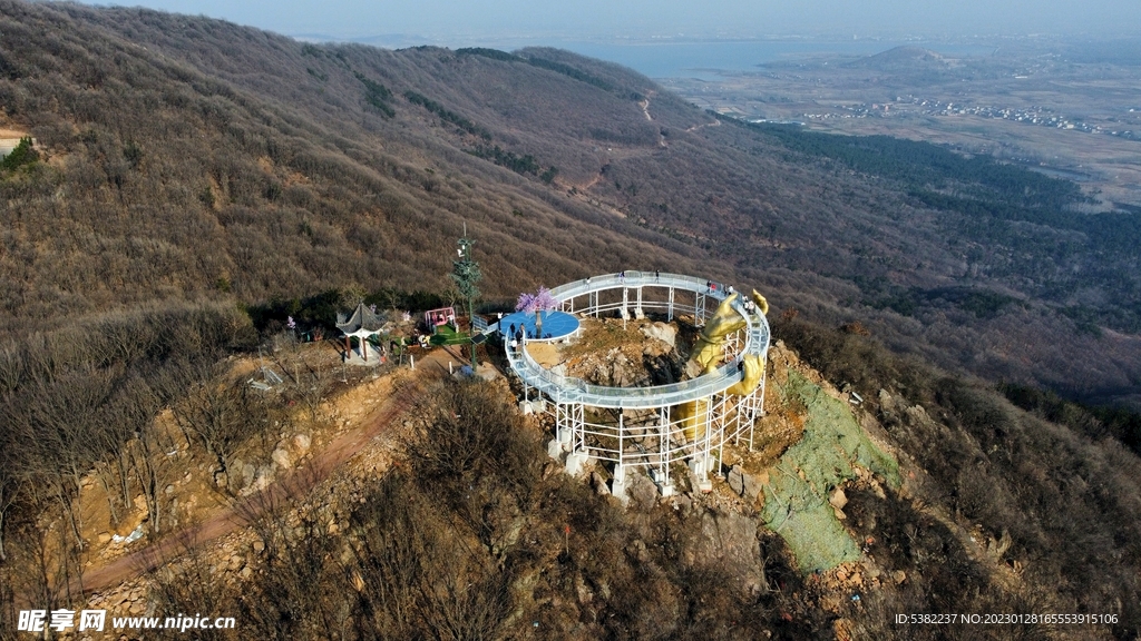 安山森林公园玻璃吊桥盘山公路