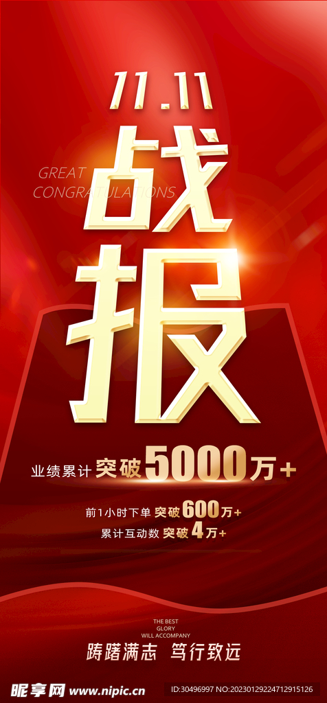 喜报海报