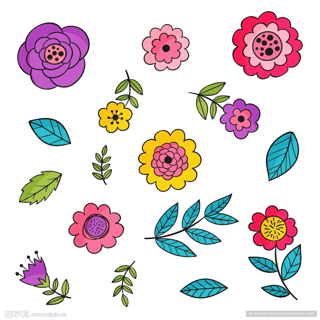卡通花