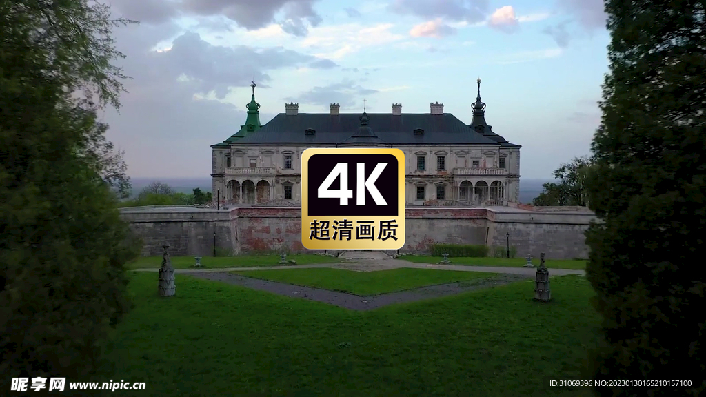 欧式古堡建筑风景