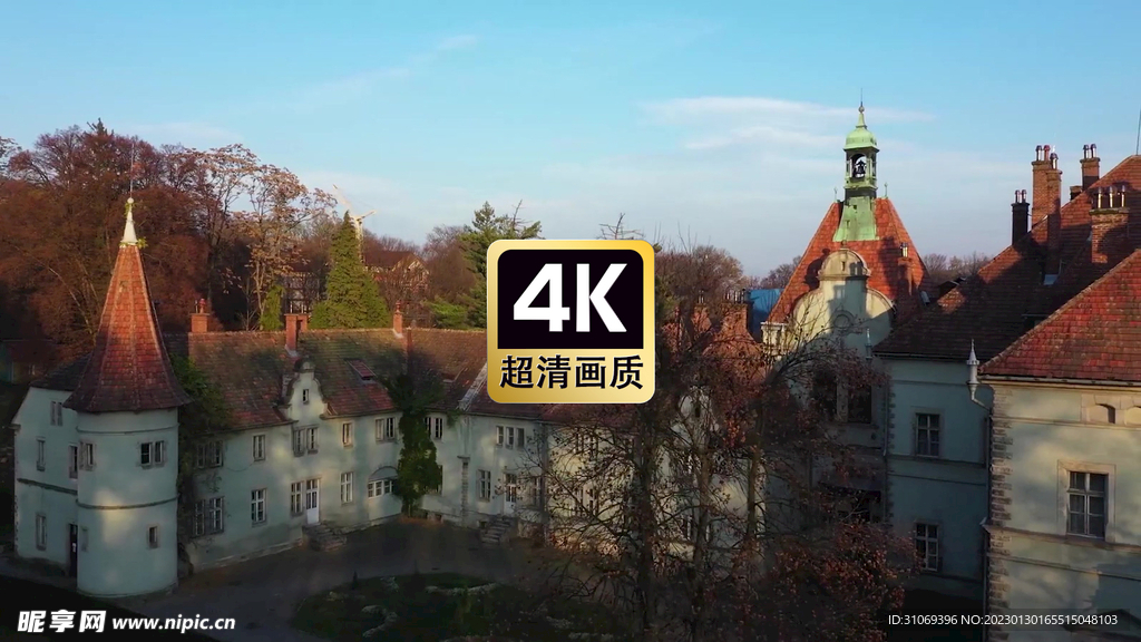 西欧城堡建筑风景