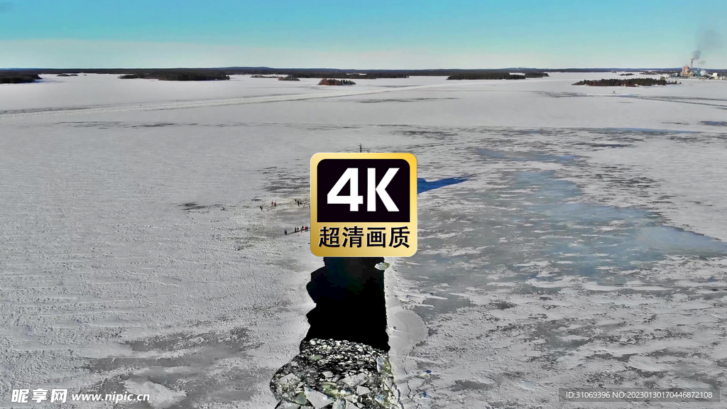 冰原破冰船风景