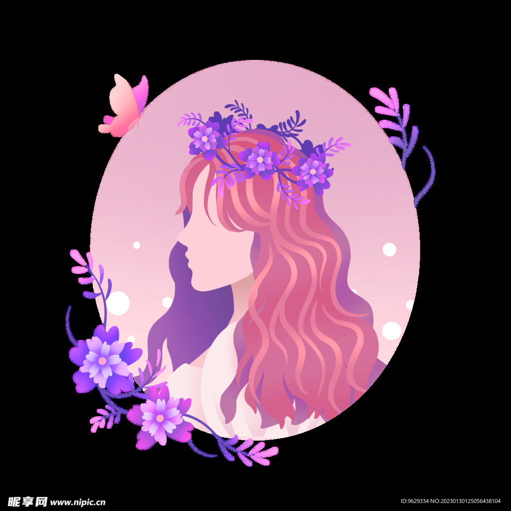 女神剪影
