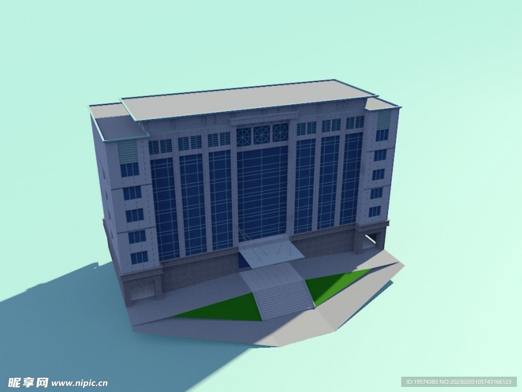 C4D模型建筑物