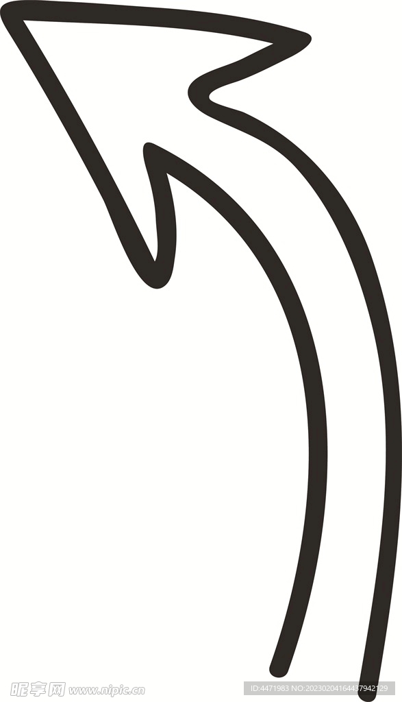 线描箭头 