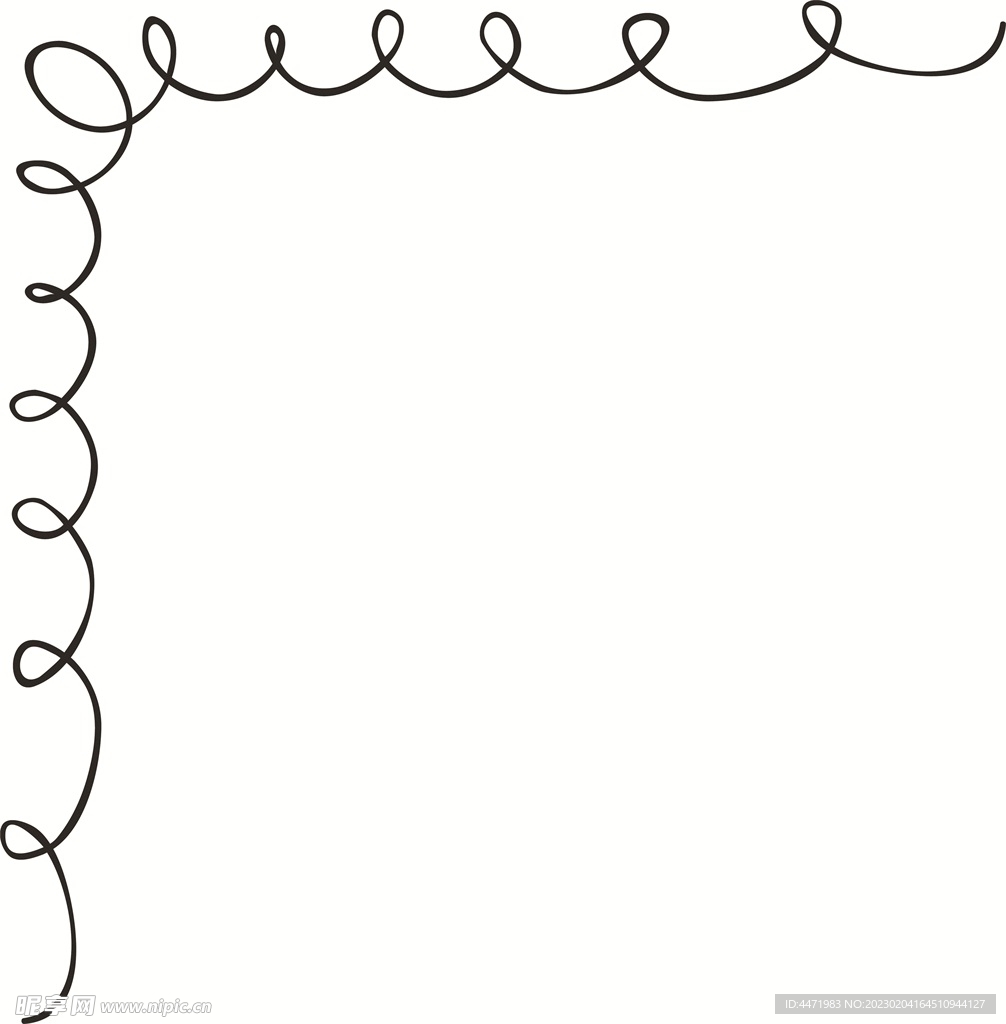线描边角 