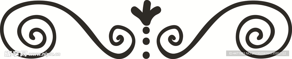 线描边纹  
