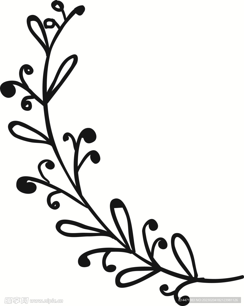 线描边纹