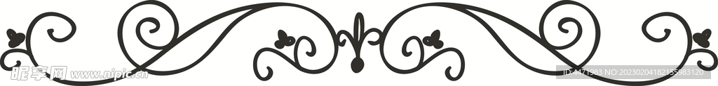 线描边纹