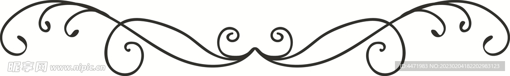 线描边纹 