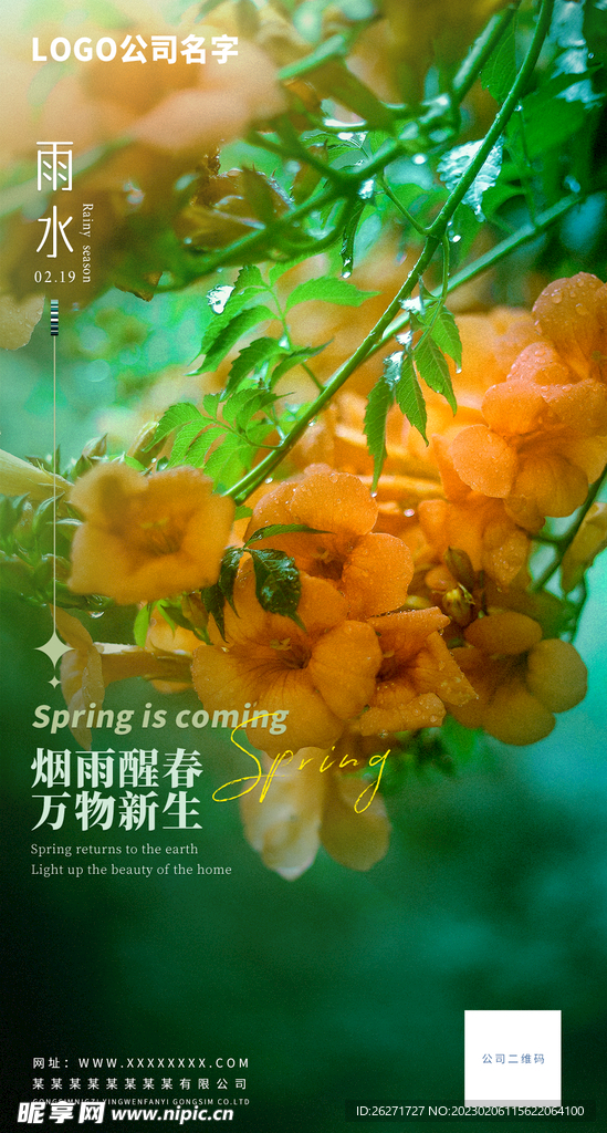 雨水海报