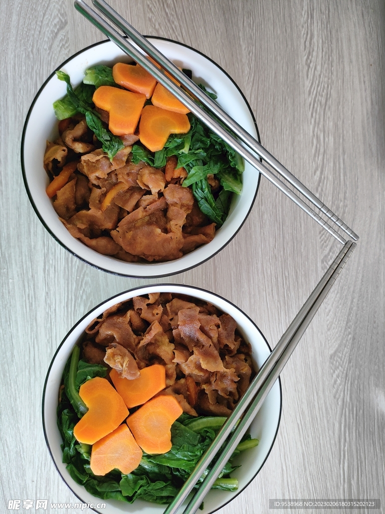 爱心牛肉饭