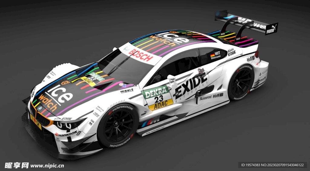 C4D模型赛车
