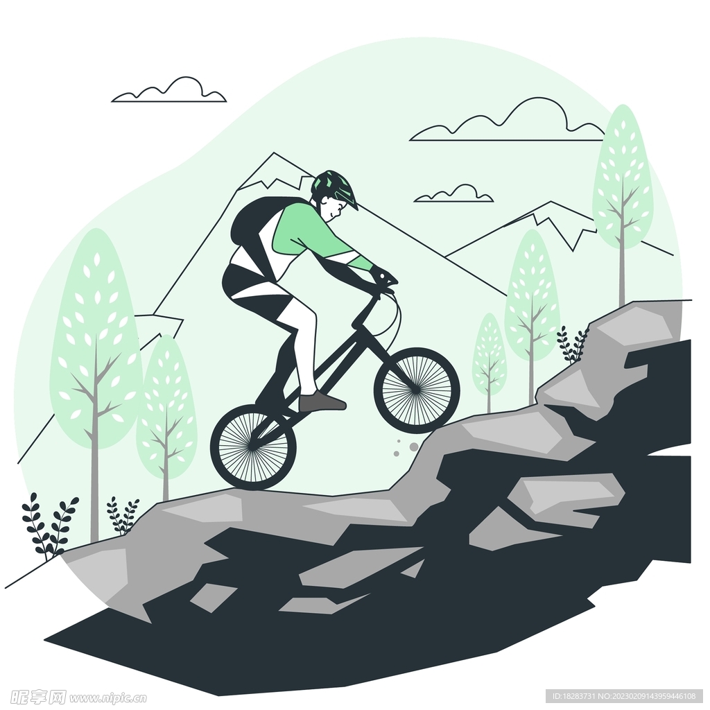 自行车登山