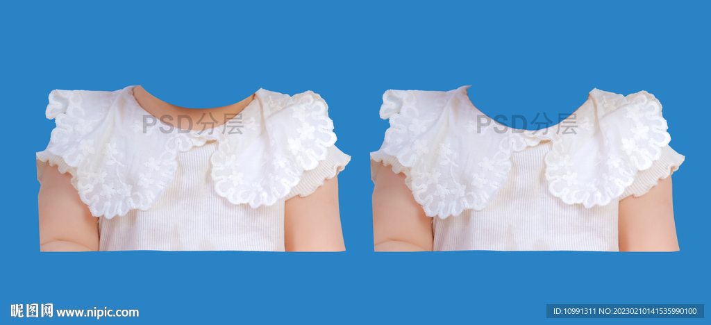 宝宝证件照衣服素材PSD