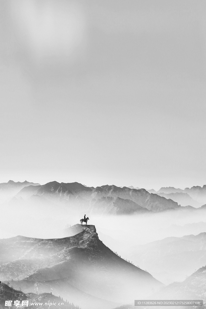 山峰云海背景