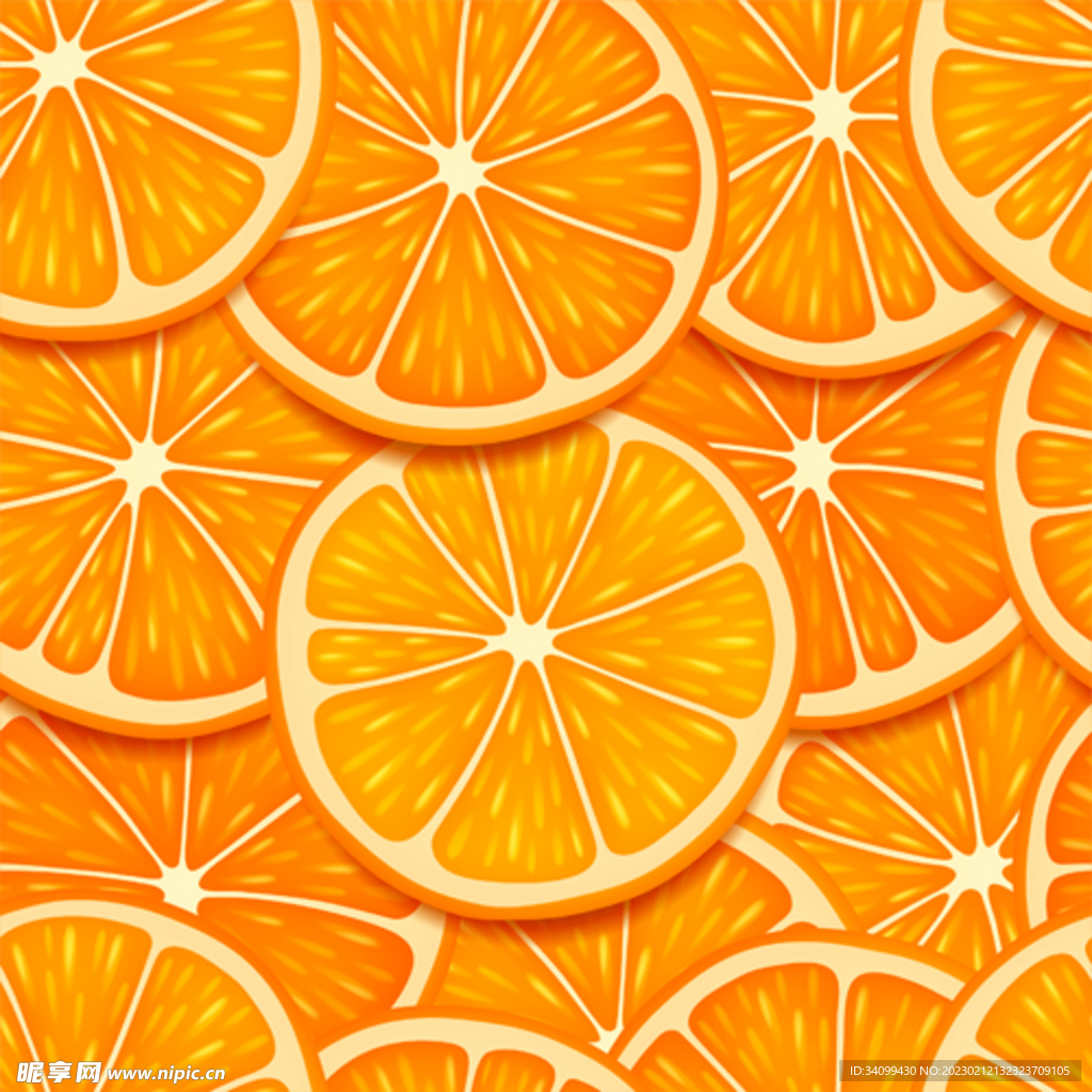 橙子图案