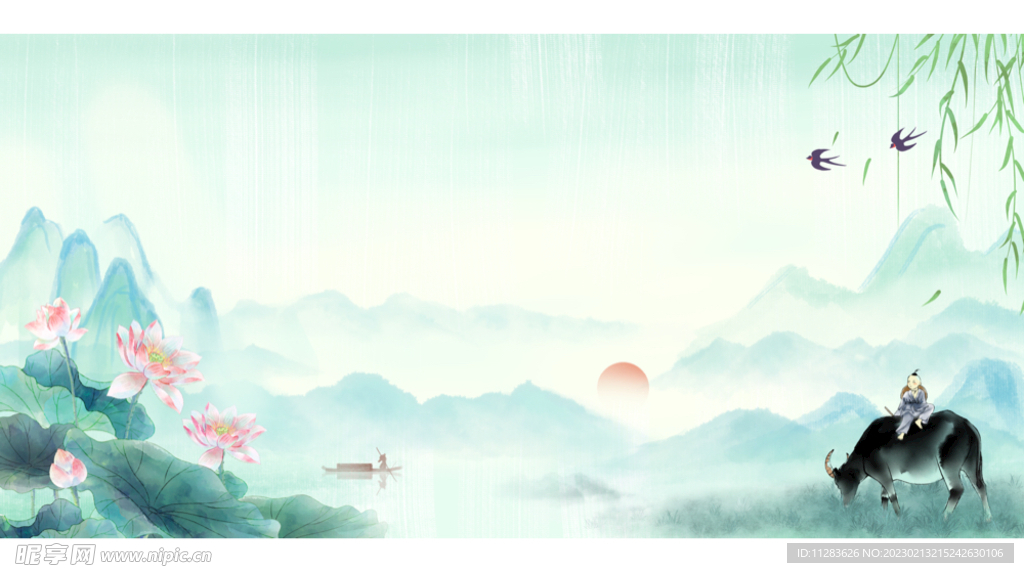 中国风意境背景