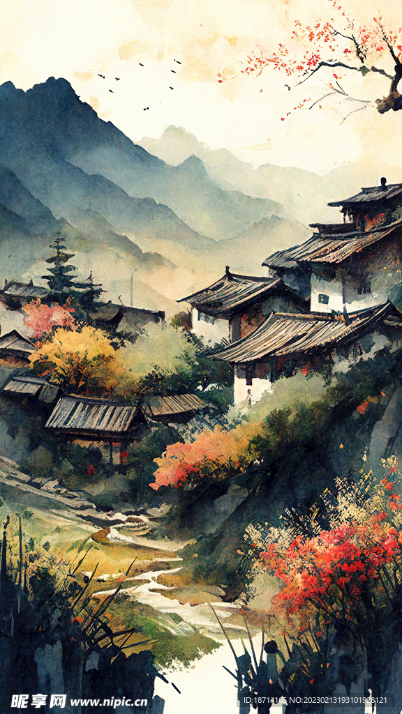 水彩风景