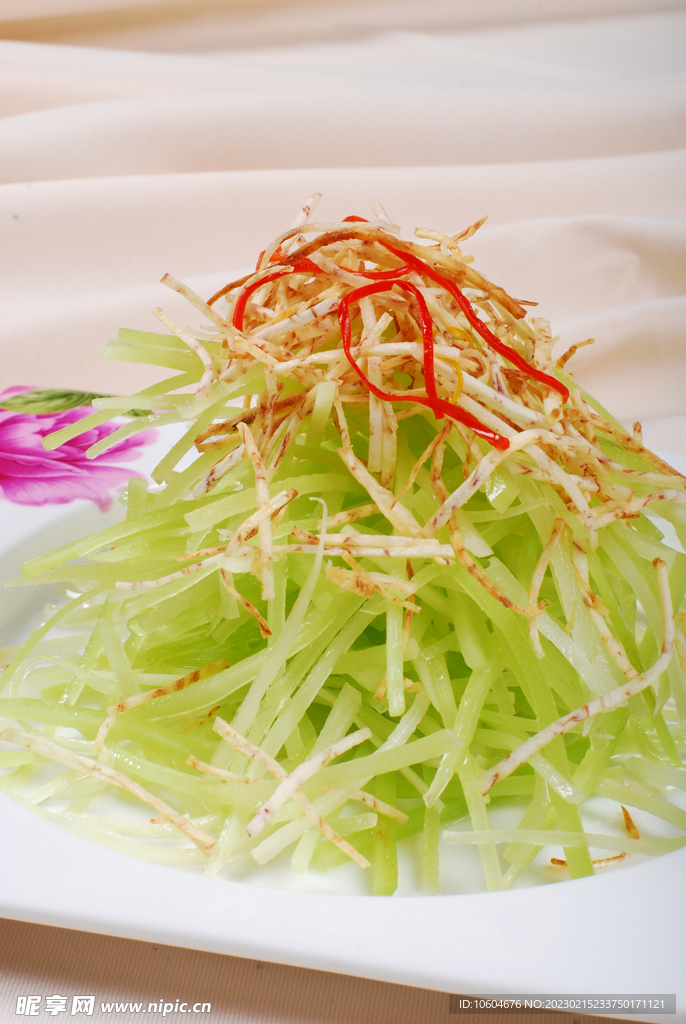 香芋捞笋丝