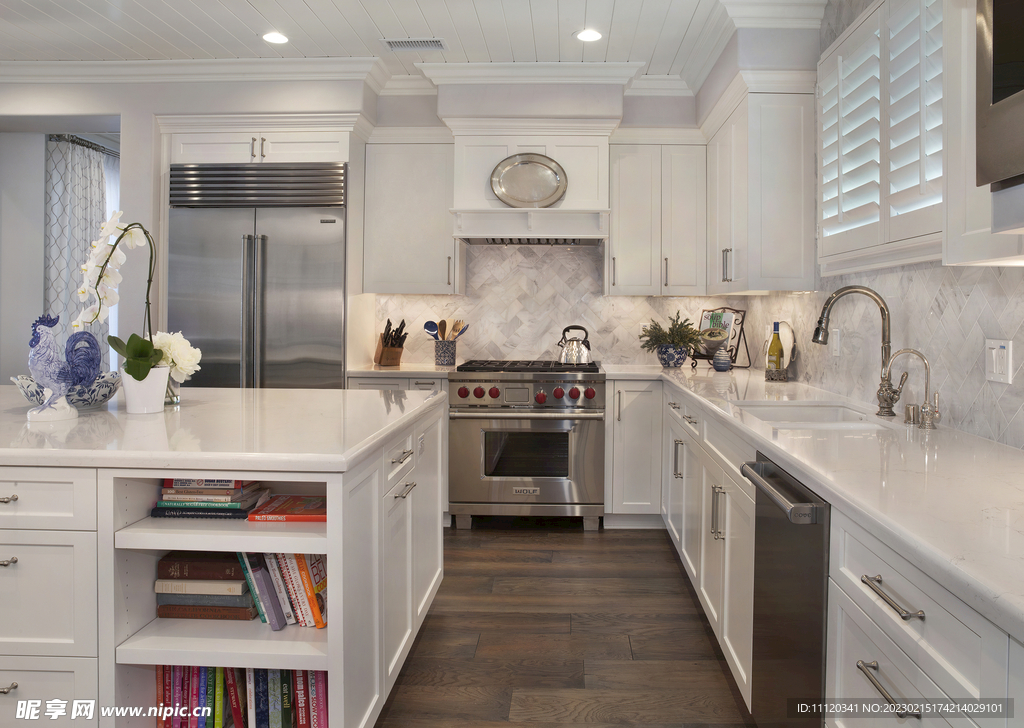 厨房空间摆放效果展示摄影