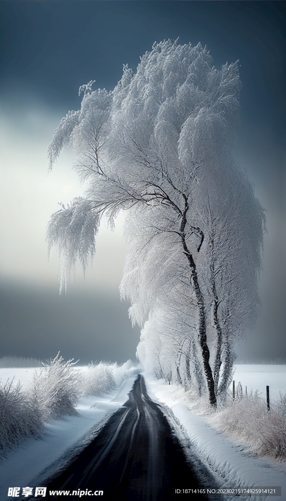 雾凇雪景