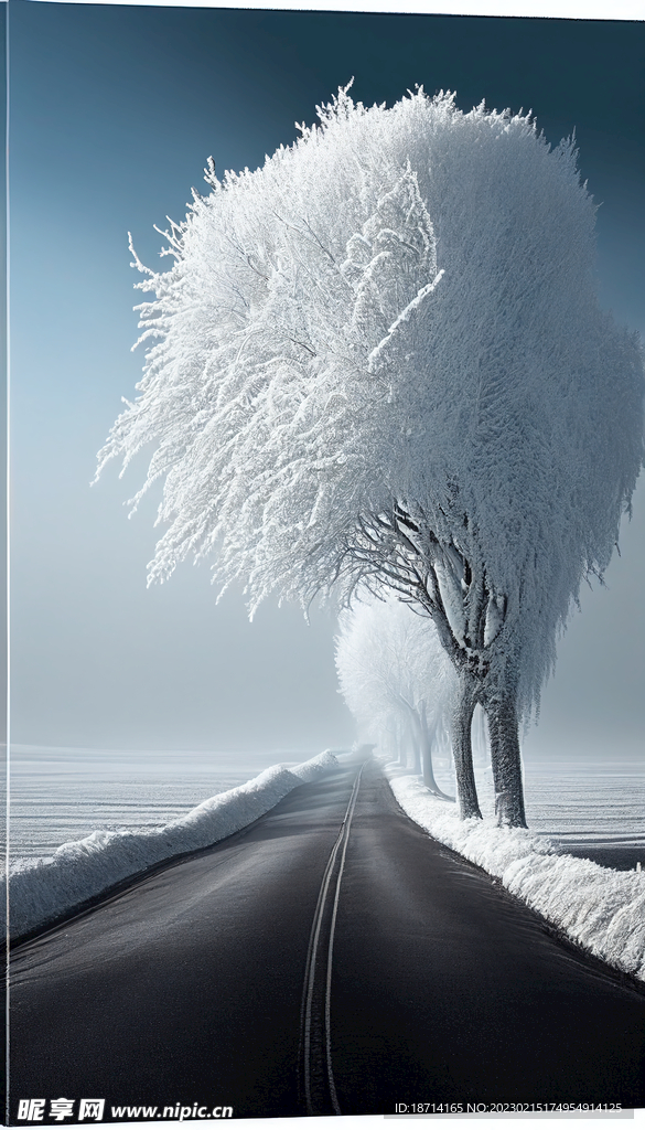雾凇雪景