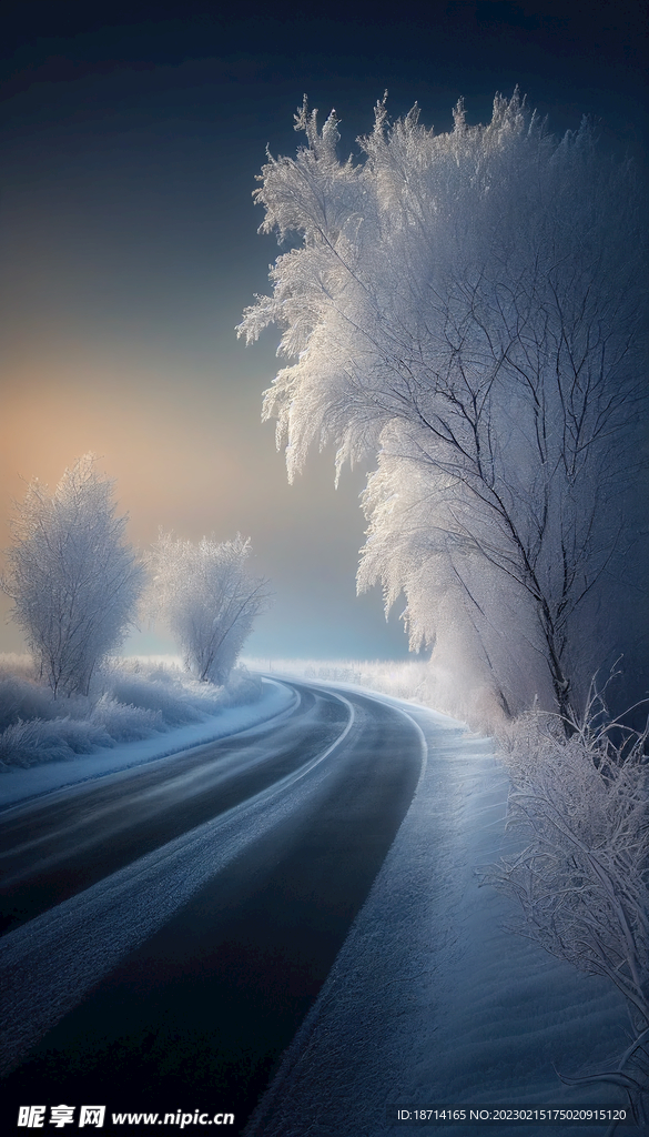 雾凇雪景