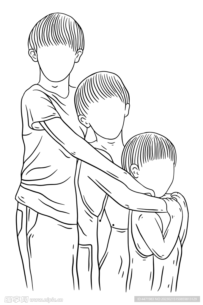 兄弟插画 