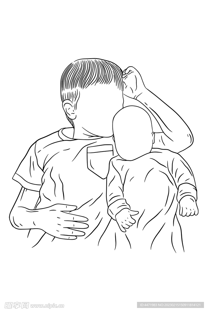 兄弟插画