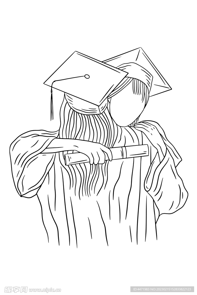 学士服学生 