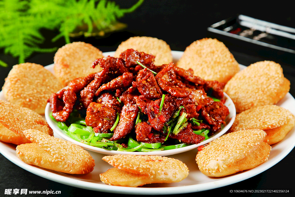 小烧饼烧肉