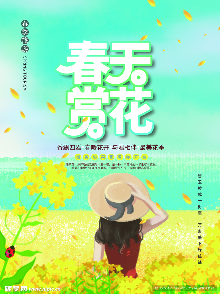 春季出游踏青海报