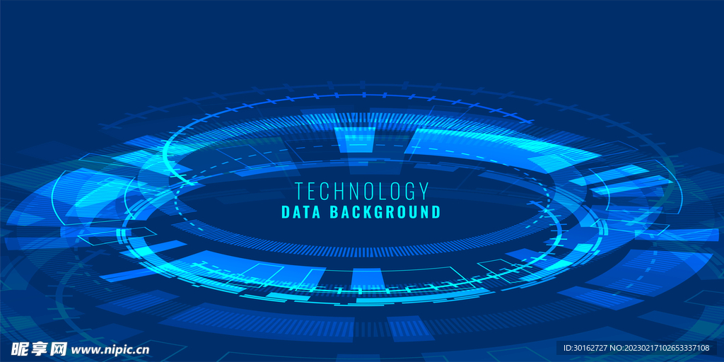 蓝色科技几何抽象背景底纹