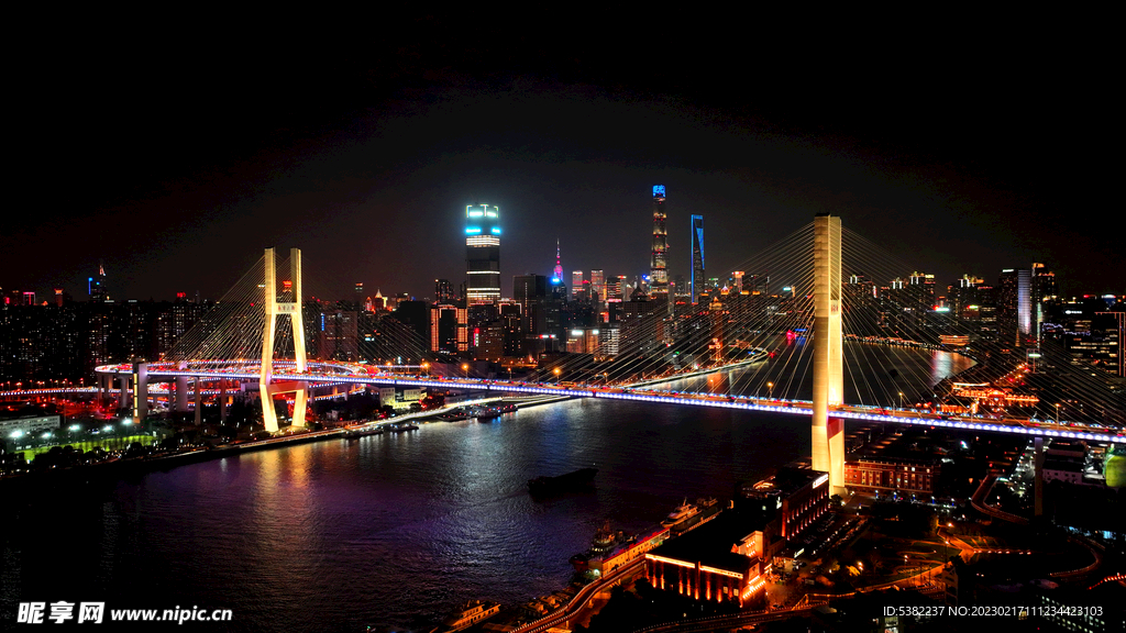 上海南浦大桥夜景