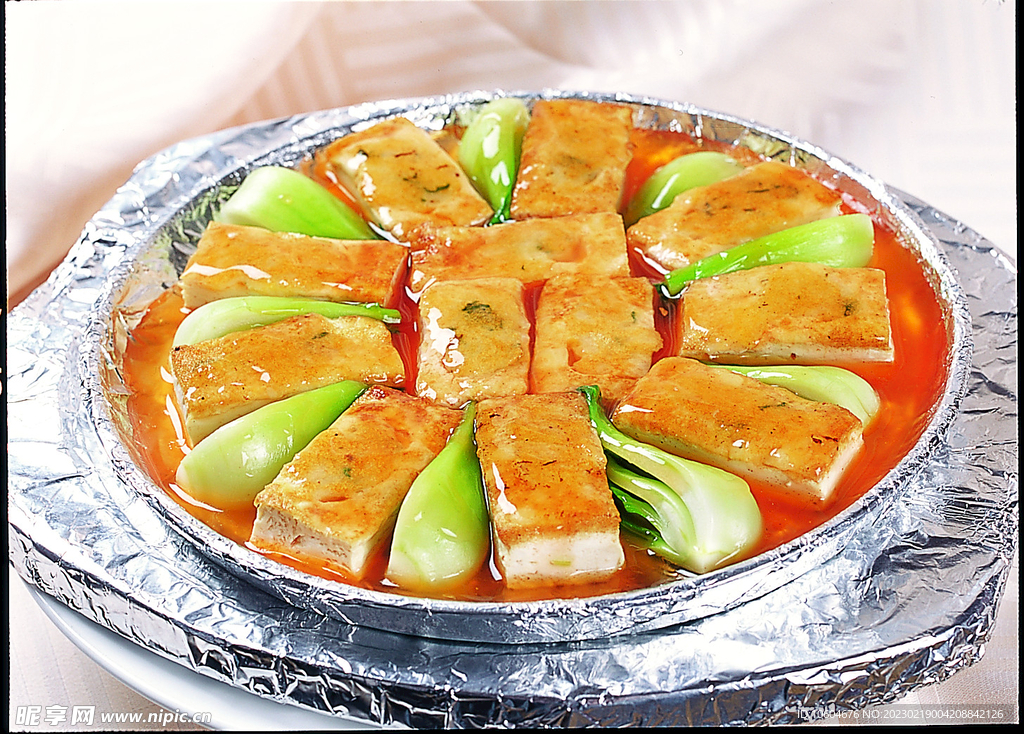 铁板鲍汁酿豆腐
