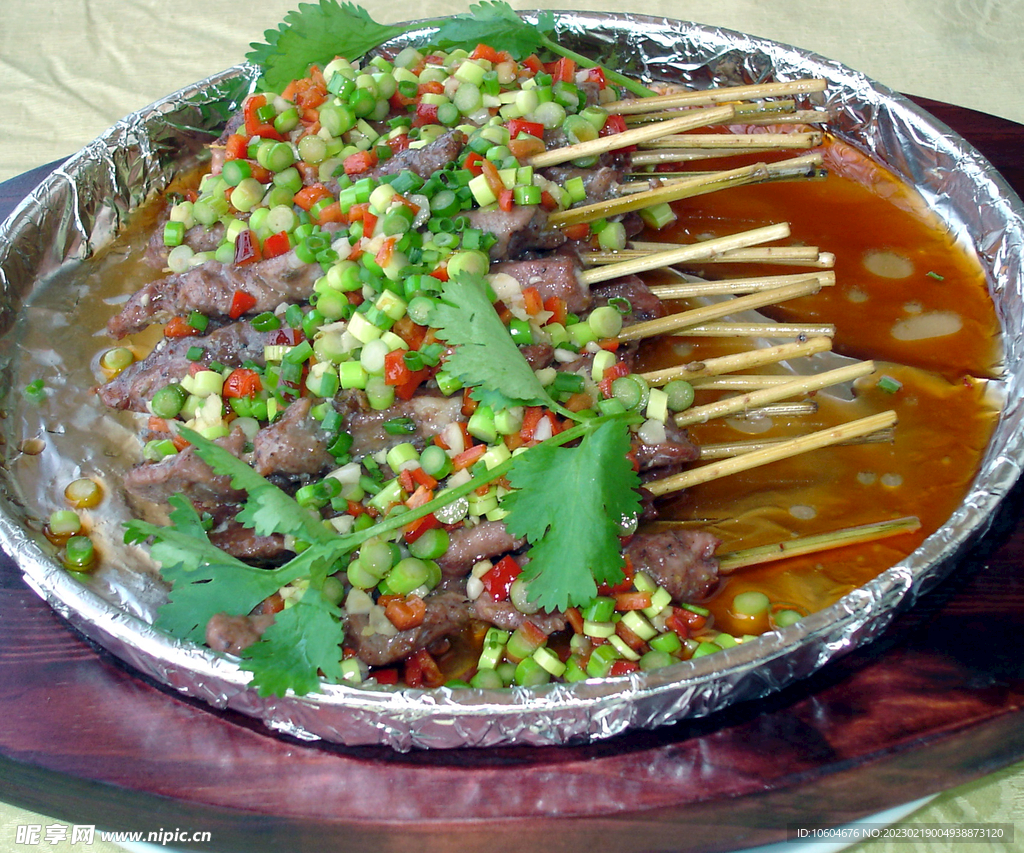 铁板羊肉串
