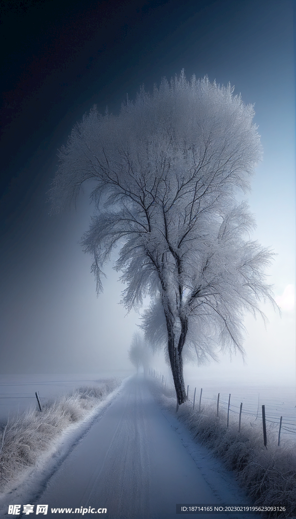 雾凇雪景