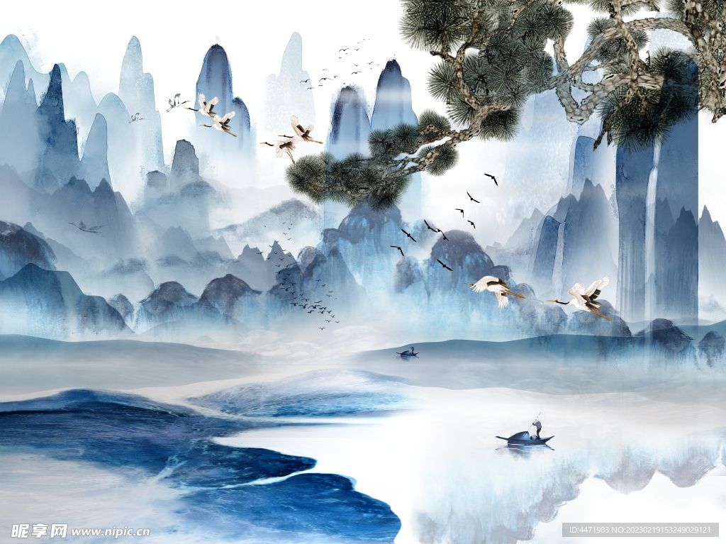 水墨画 