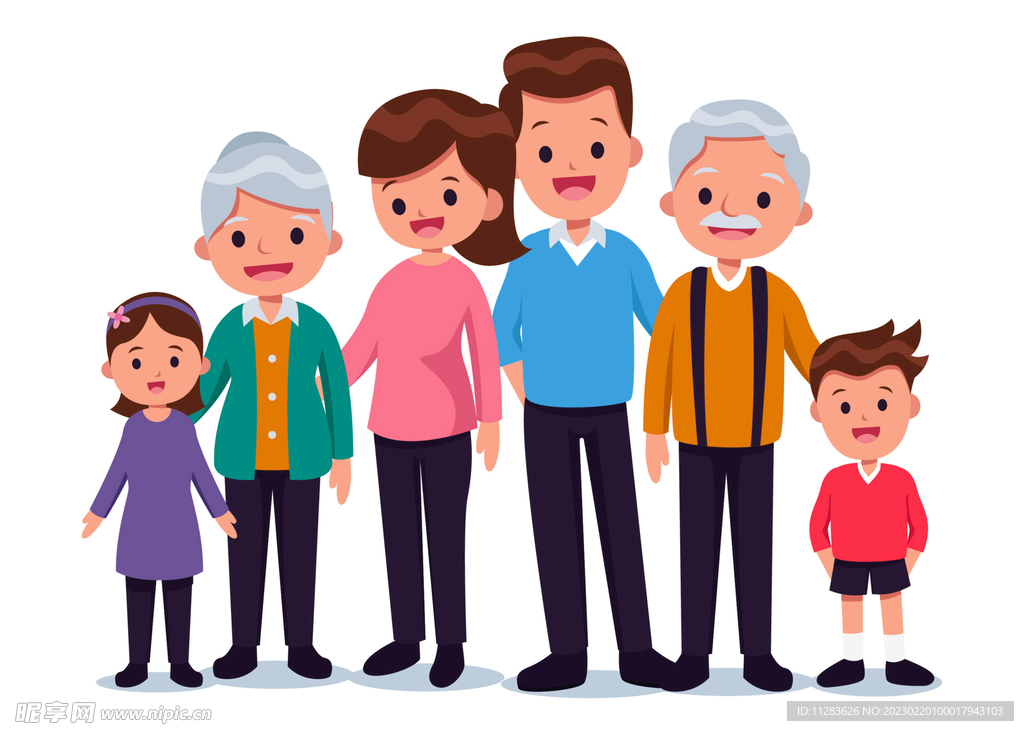 一家人素材