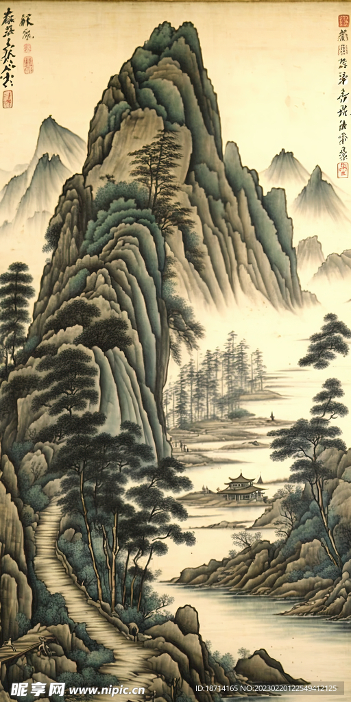 国画山水画