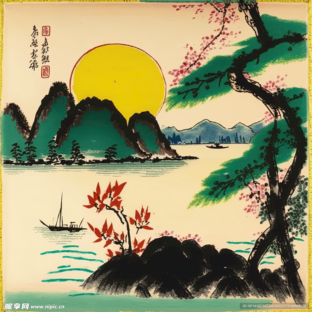 彩笔画