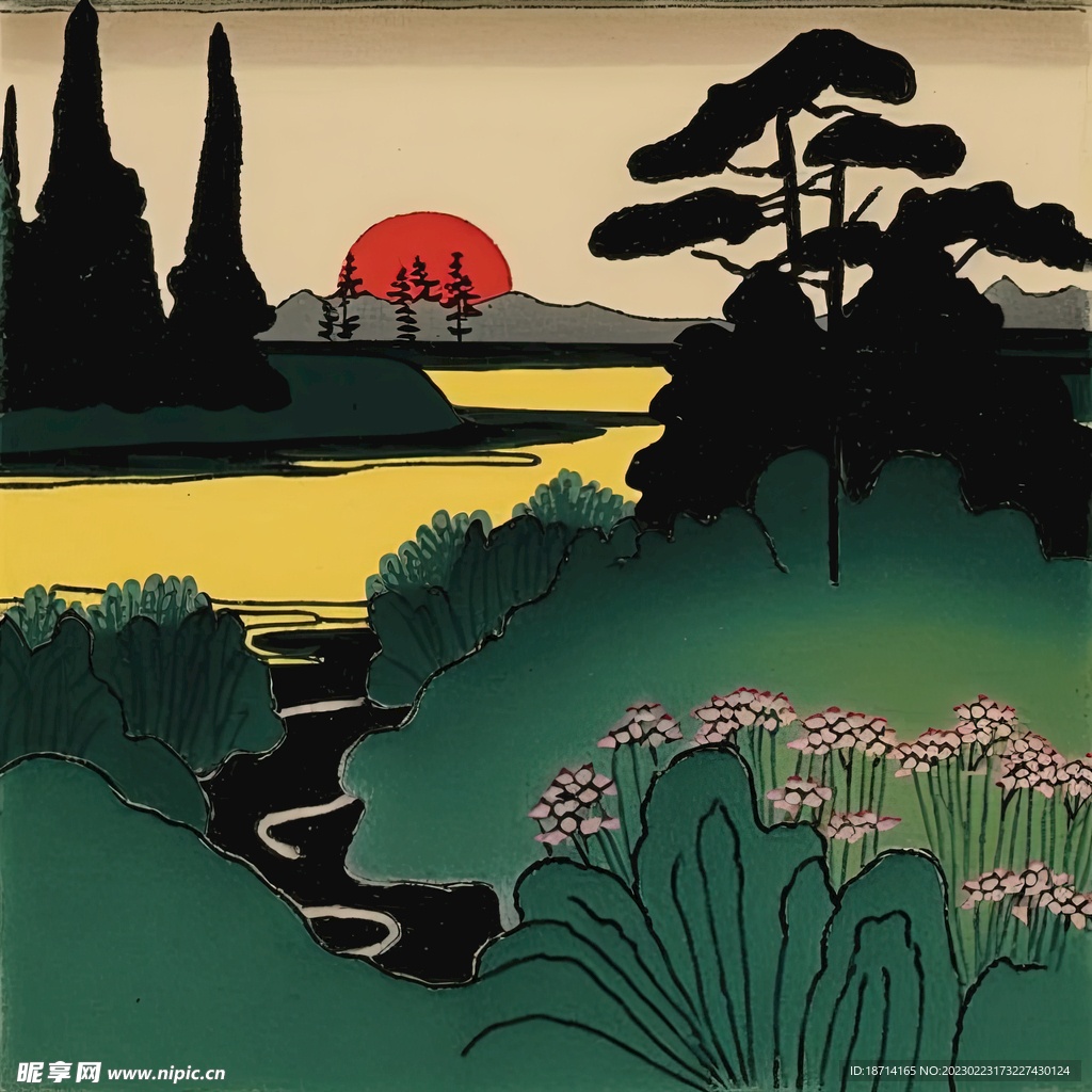 彩笔画