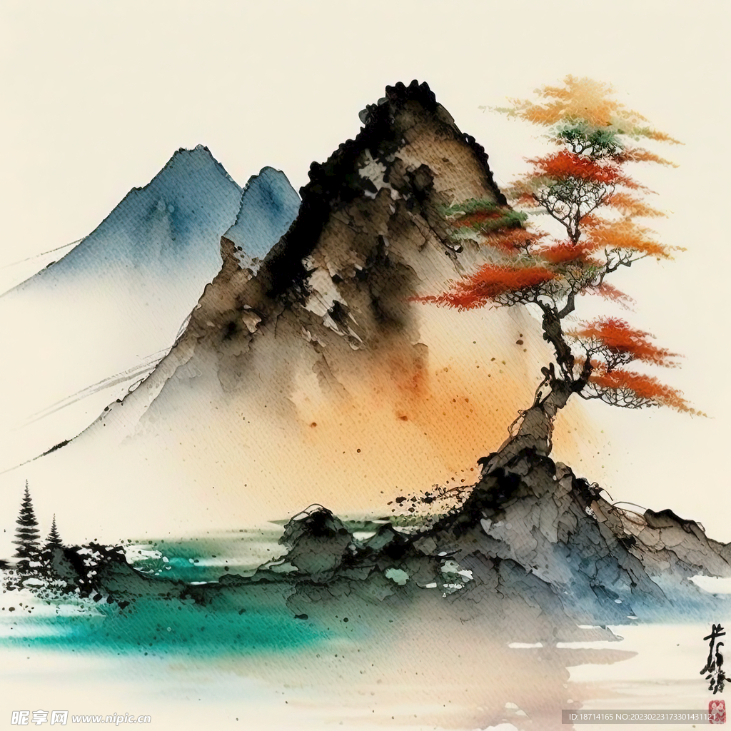 水彩画
