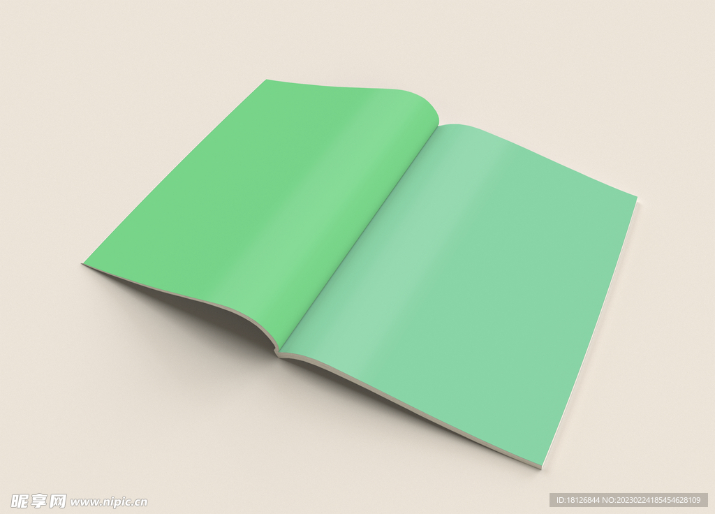 书籍展开样机