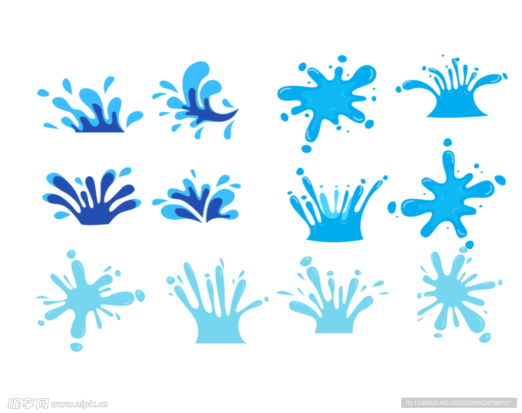 水花插画